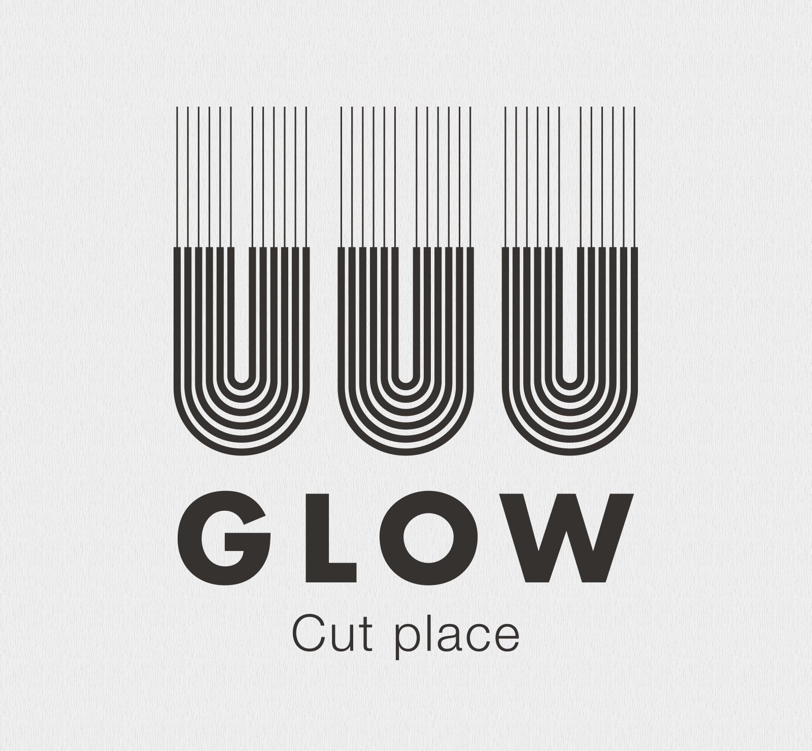 Cut place GLOW Logo
